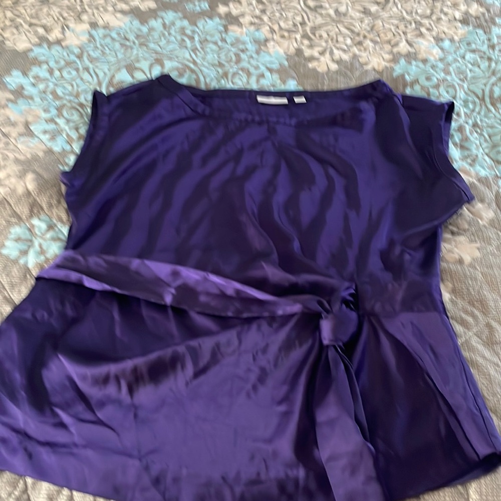 New York & co Short sleeve XL Dressy top, tie front